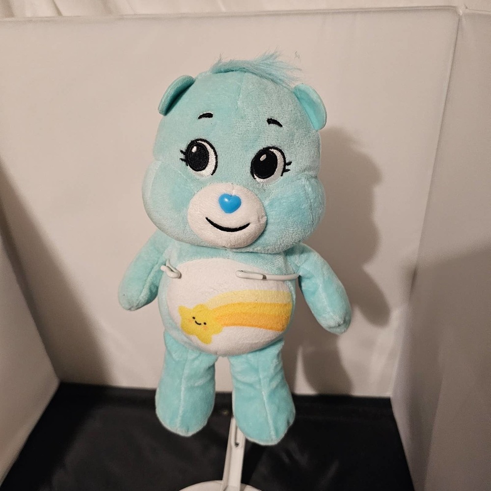 Care Bears 9 Inch Bean Plush Wish Bear, Collectable Cute Plush Toy D